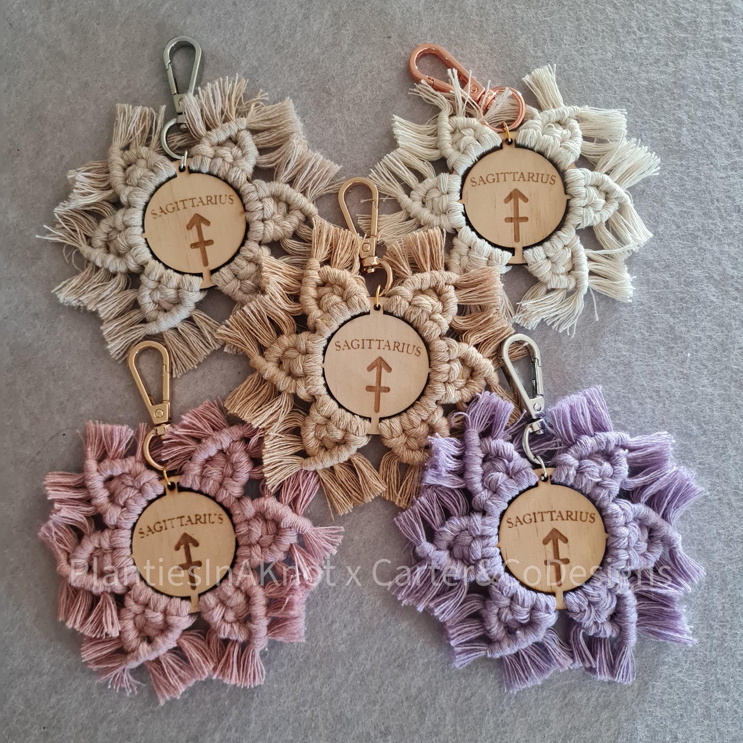 Star Sign Keyrings
