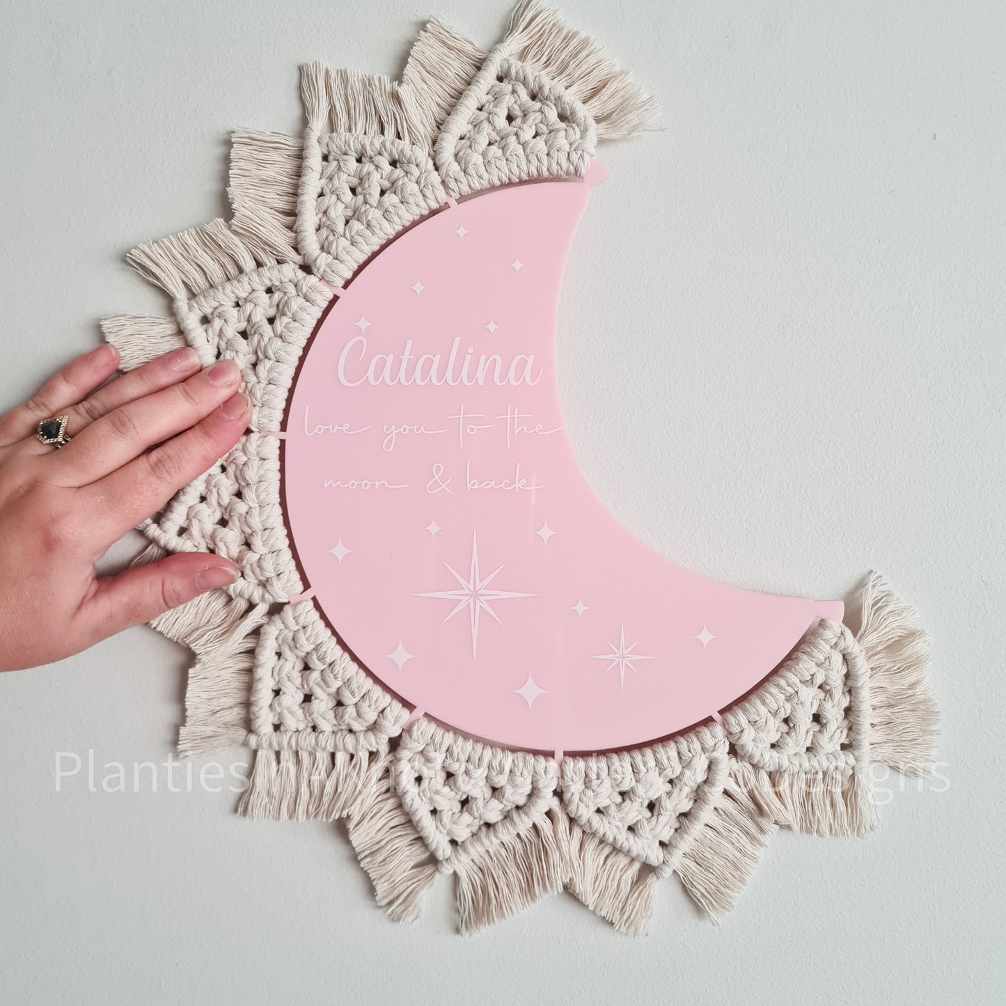 Love you to the MOON - acrylic