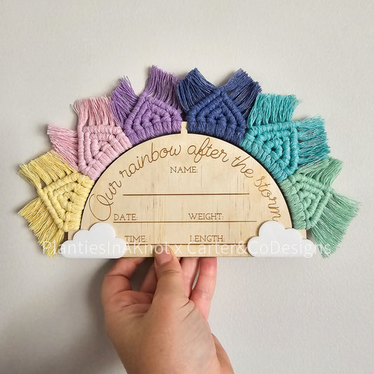 Rainbow 'Announcement' Plaque