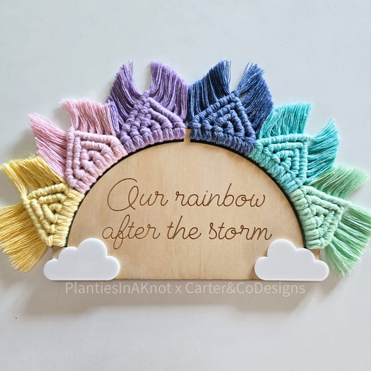 Rainbow after the Storm Plaque