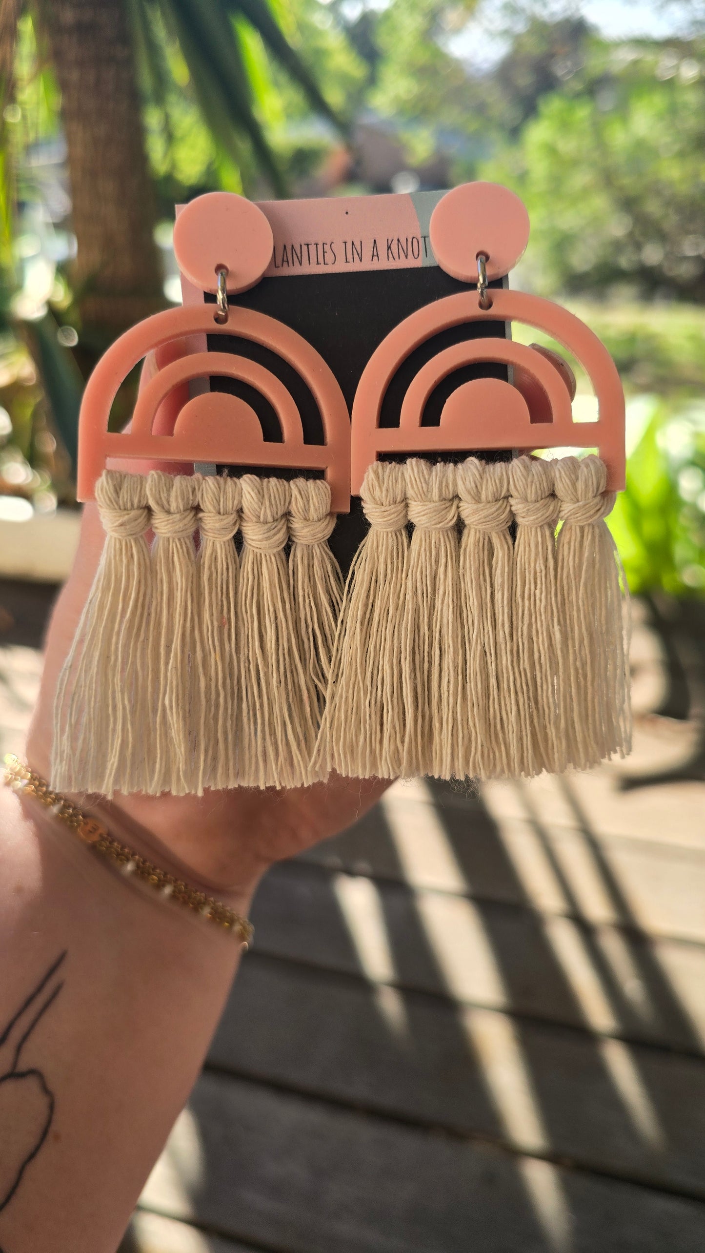 Earrings - Rainbow Peach 4