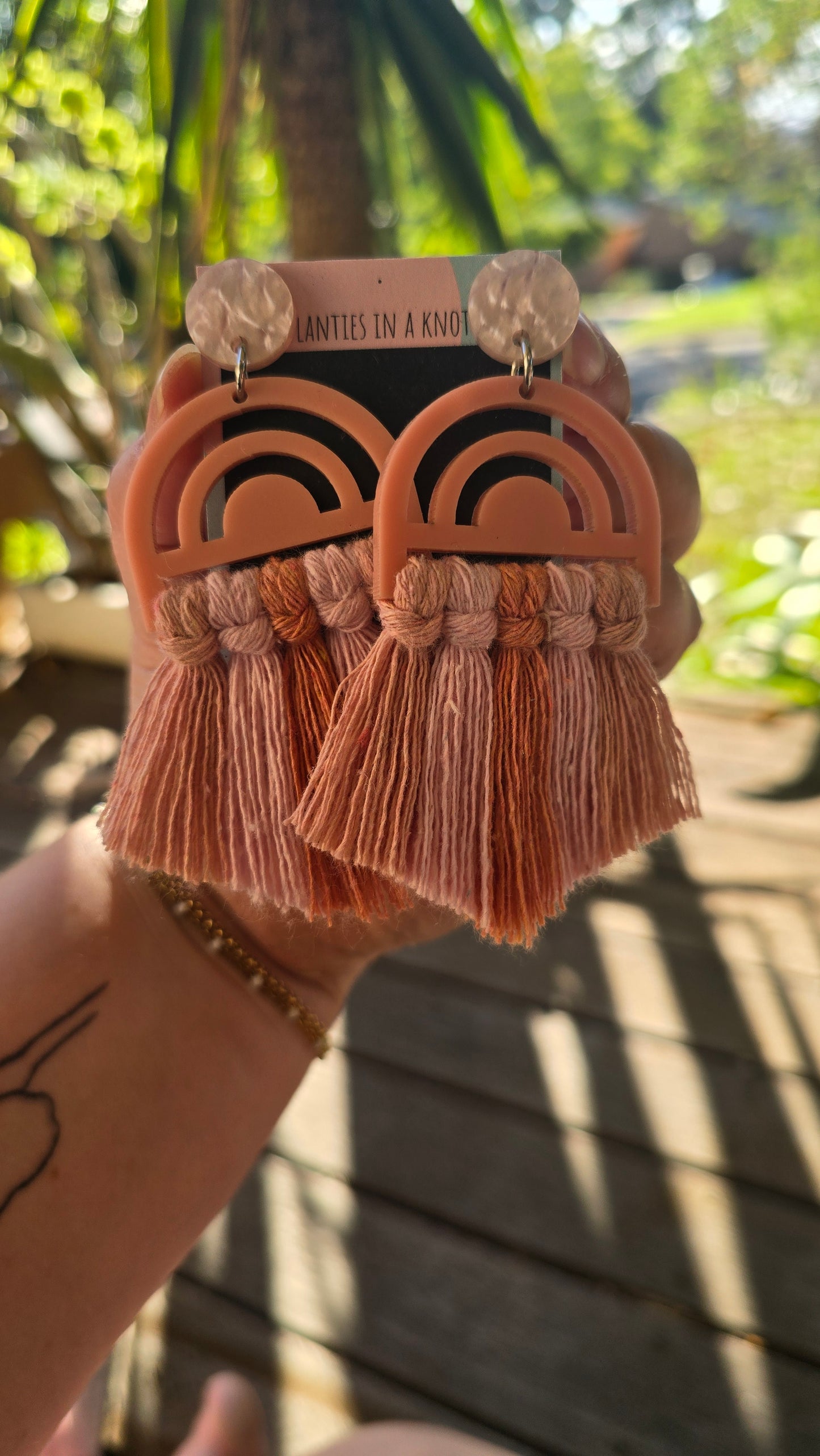 Earrings - Rainbow Peach 5