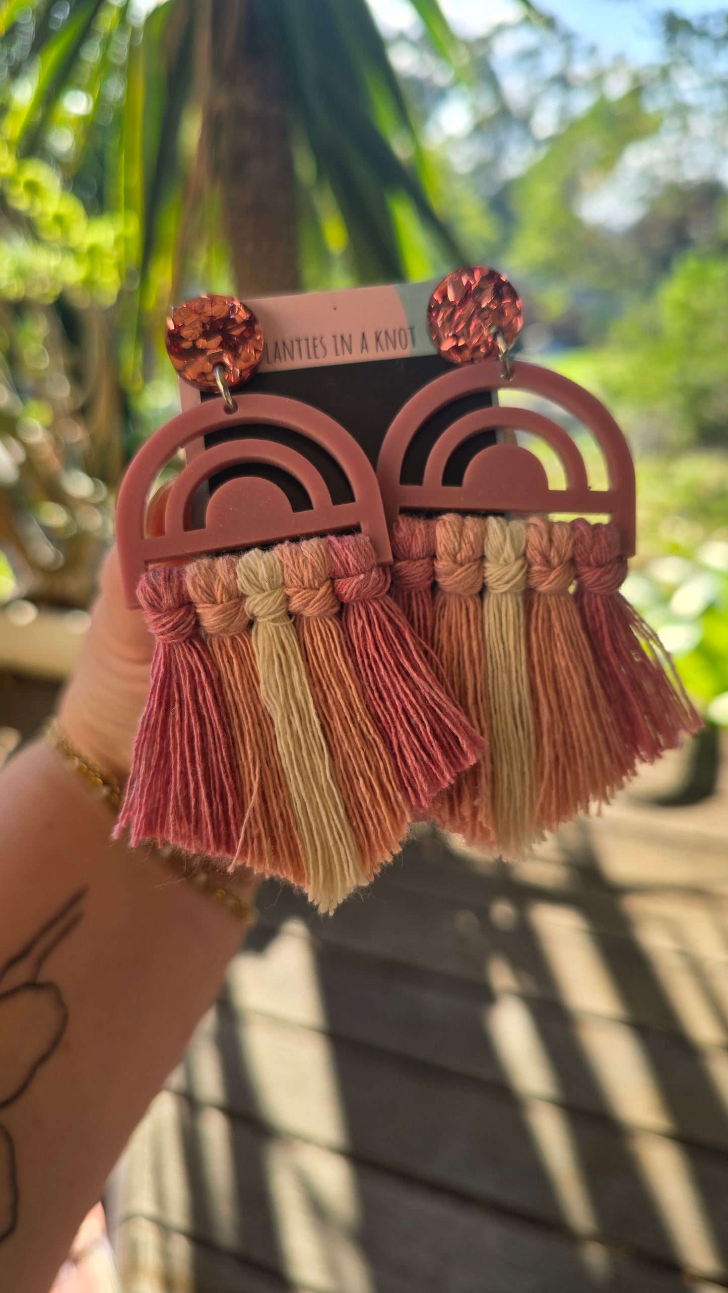 Earrings - Rainbow Peach 5