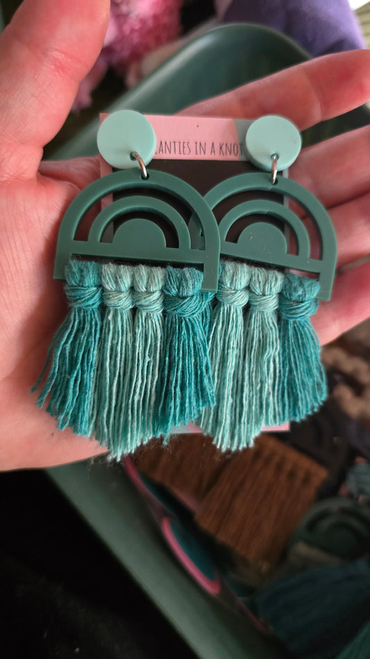 Earrings - Rainbow Emerald 3