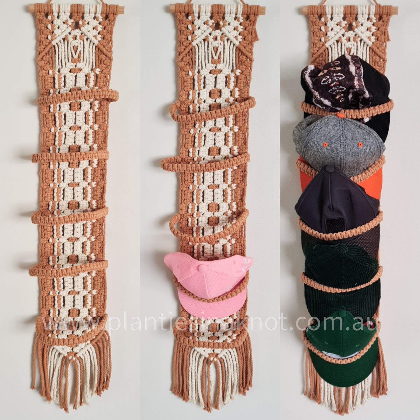 Macrame Cap Hanger - Straps