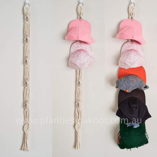Macrame Cap Hanger - Clips