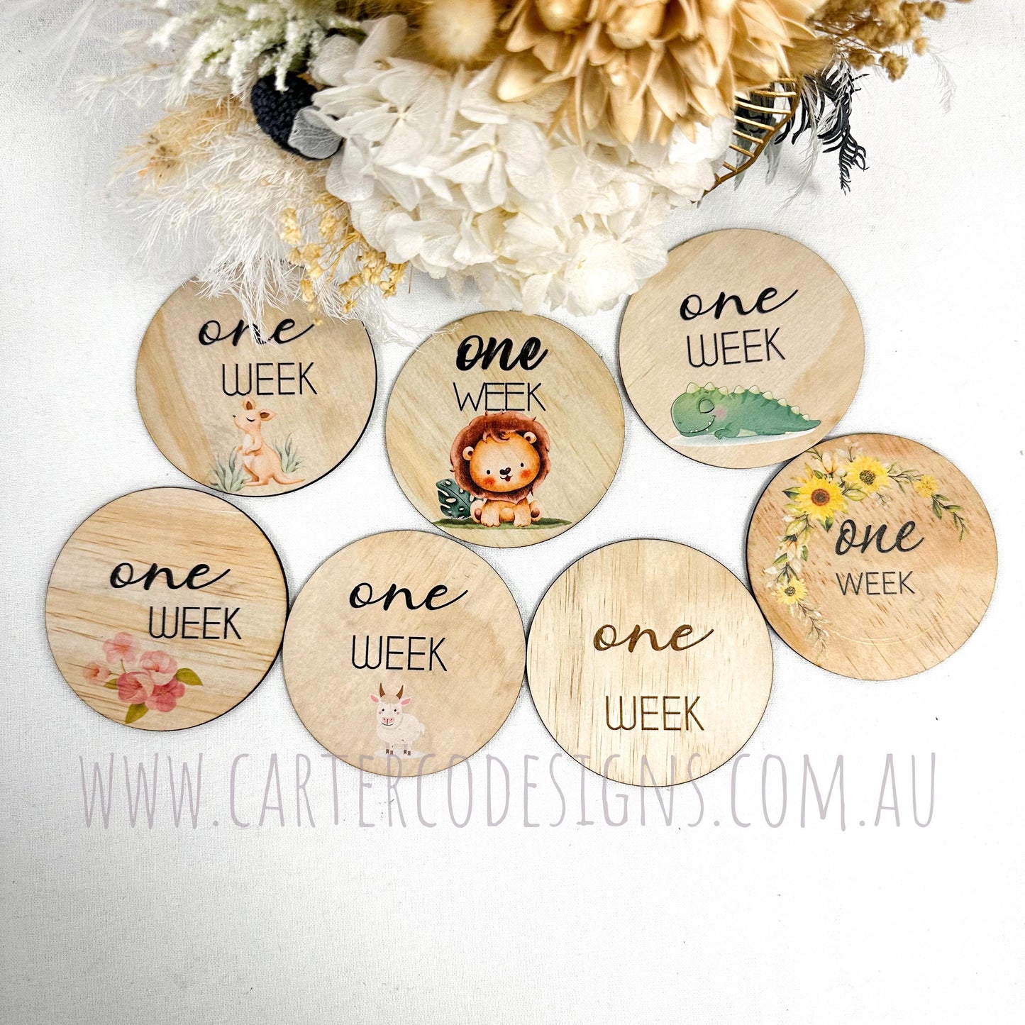 Custom Macrame Daisy Milestone Sets