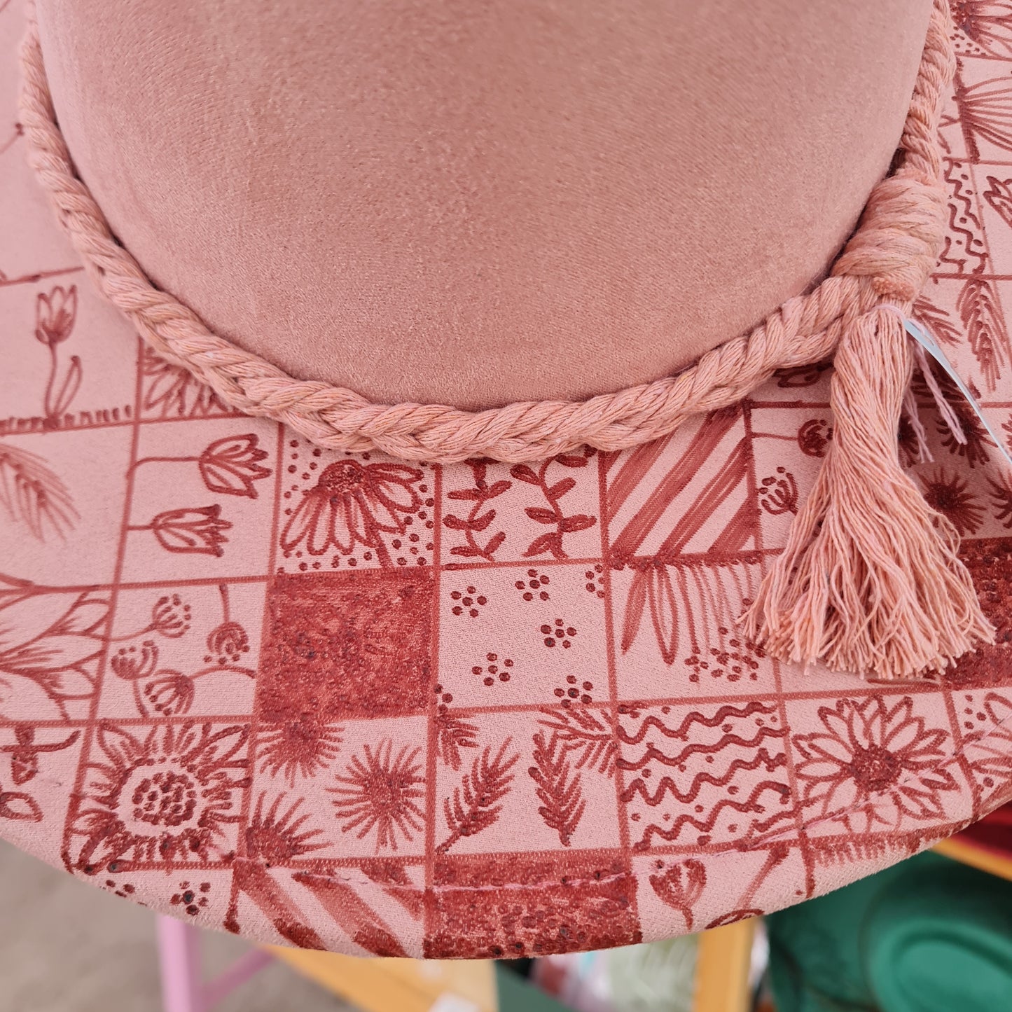 005 Hand Burnt Hat - Blush - First of its kind