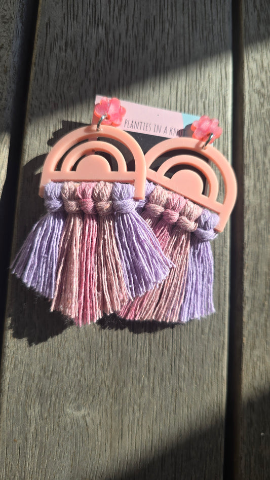 Earrings - Rainbow Peach 1