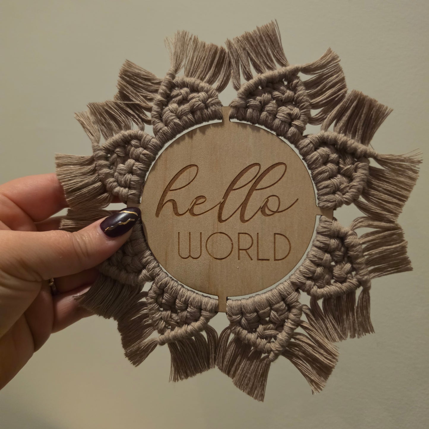 Hello World - Round Disc