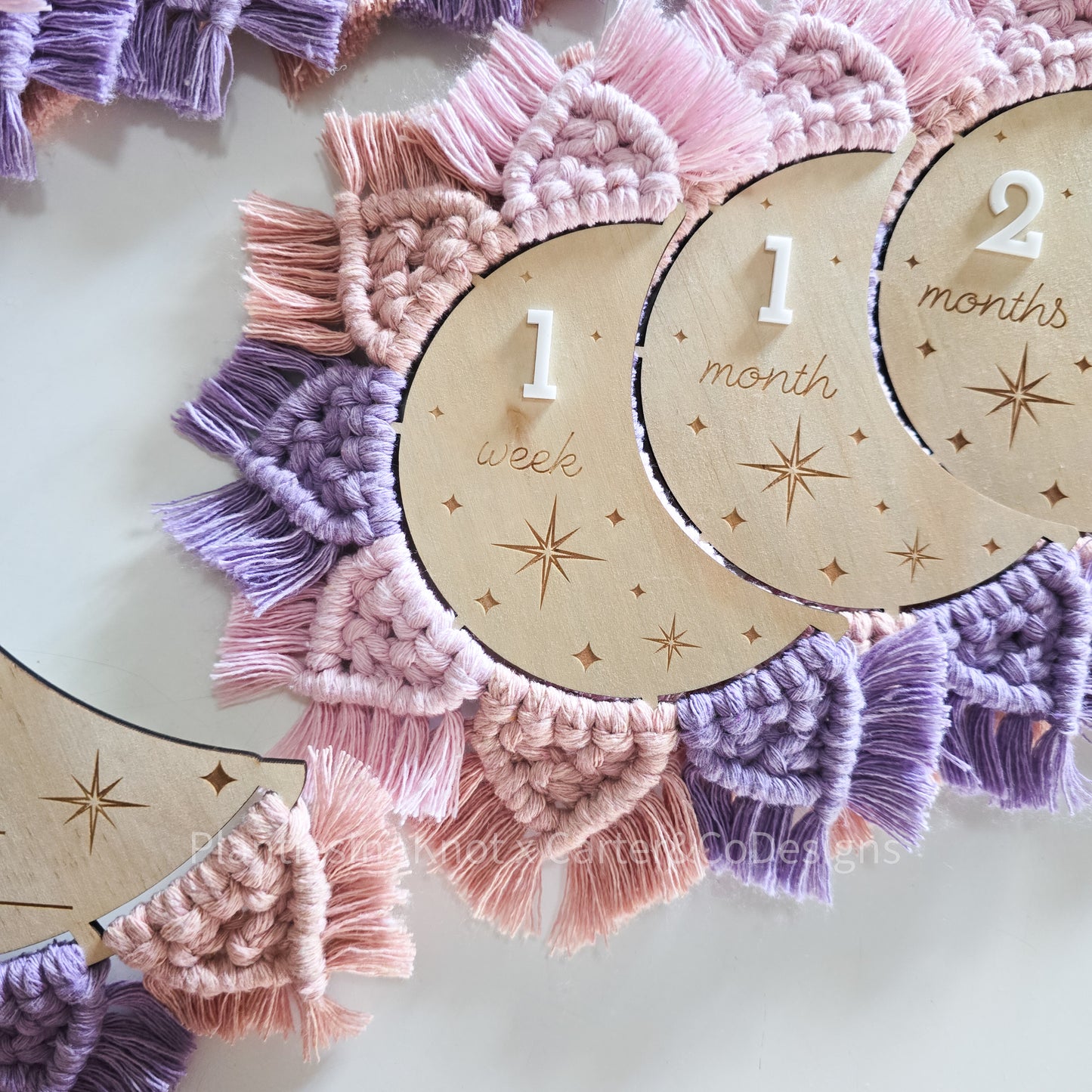 Light Pink, Blush & Purple - MOON Milestone Set