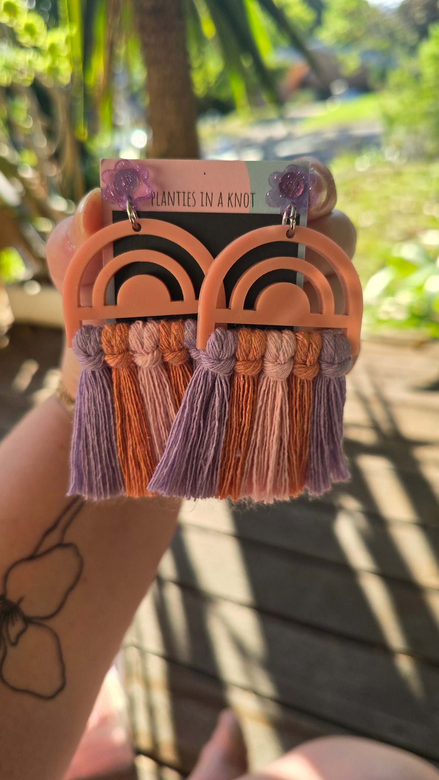 Earrings - Rainbow Peach 5