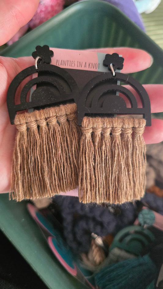 Earrings - Rainbow Black 2