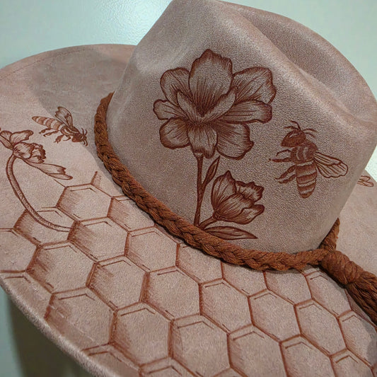 *NEW 027 Blush Bees & Florals