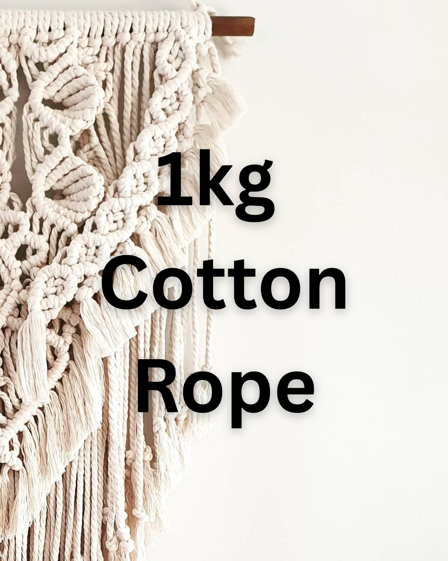 Cotton Rope - 100% recycled 3ply cotton