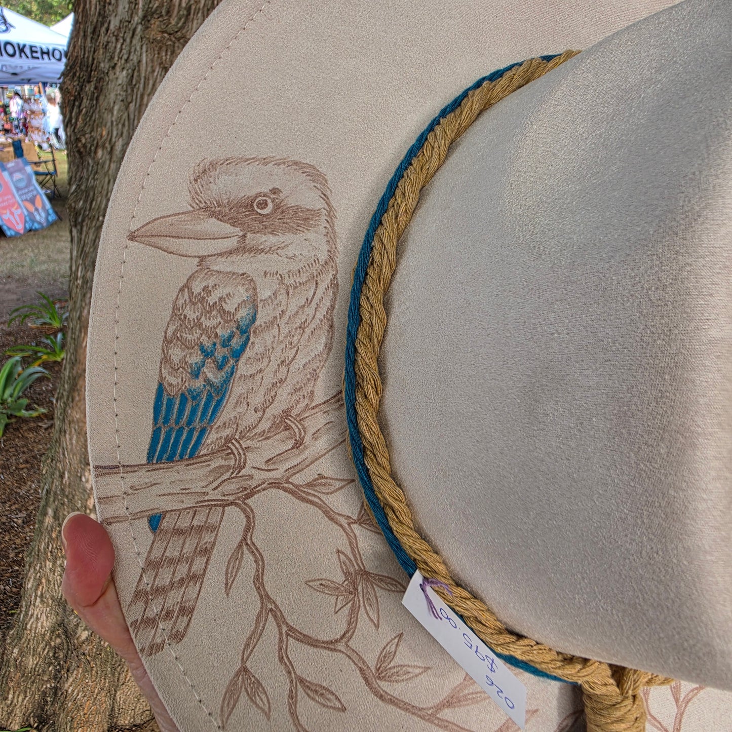 *NEW 026 Beige Painted Kookaburra