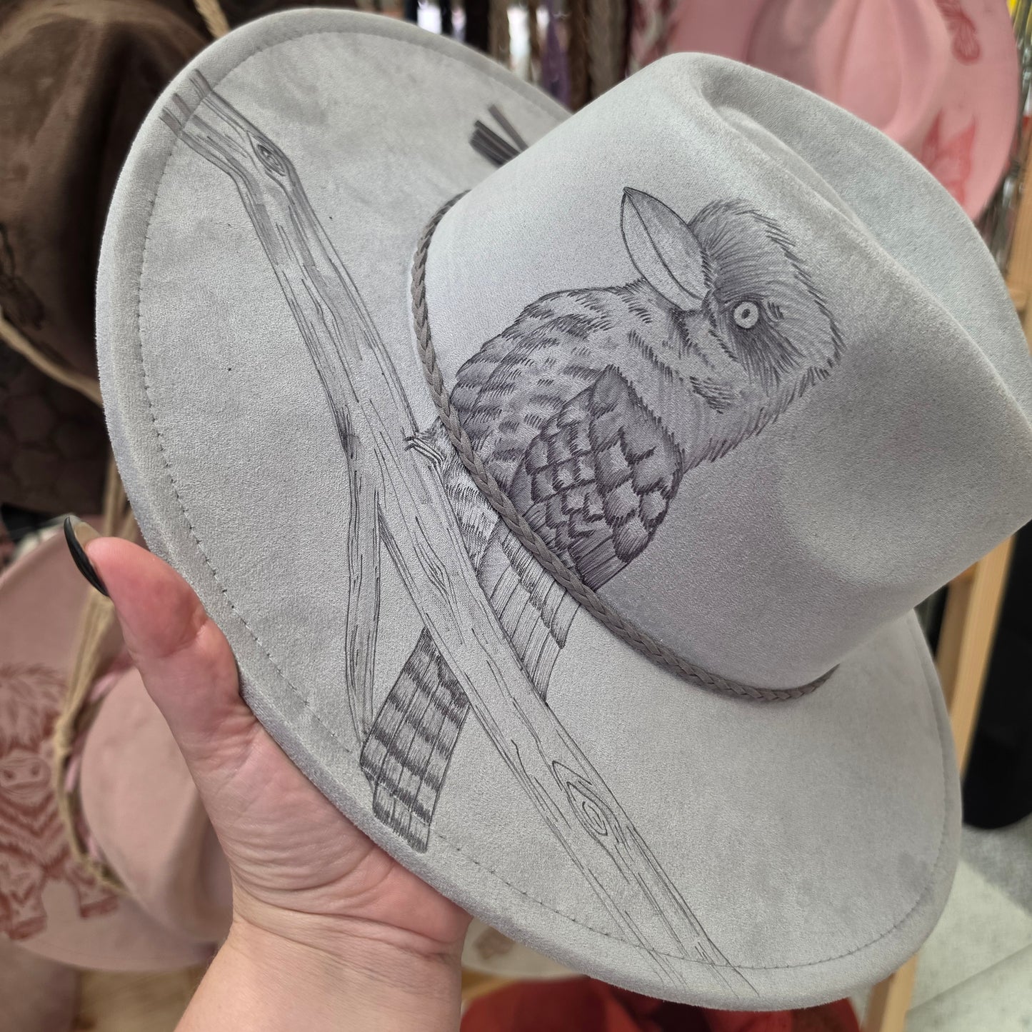 New* 036 Grey Kookaburra (Planties In A Knot)