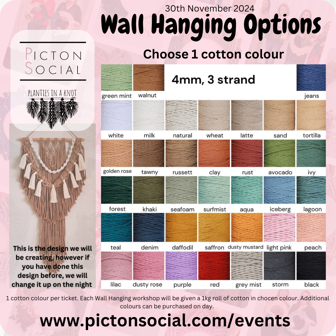 NOV 30th Picton Social - Wreath or Wall Hanging Workshop